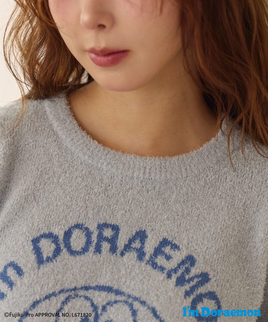 Life Style by cross marche 【Im Doraemon/アイム ドラえもん】もちふわsleepソフトエアニット半袖トップスルームウェア《ドラえもん/ドラミちゃん》◆上下別売り◆_sub_8