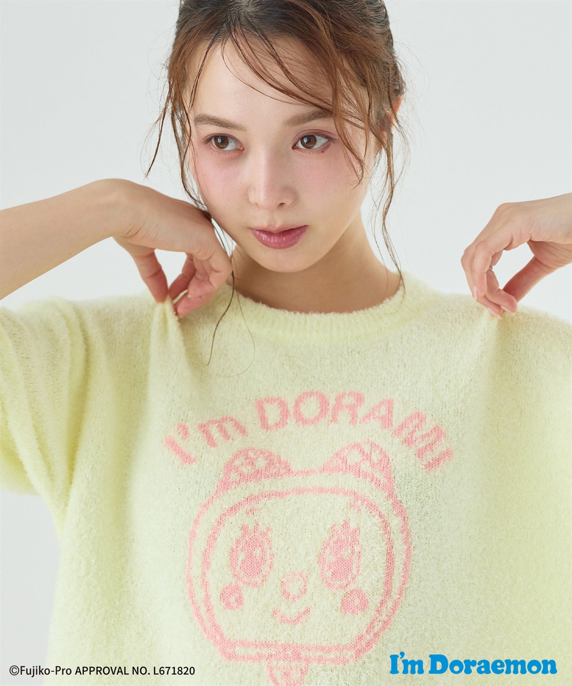 Life Style by cross marche 【Im Doraemon/アイム ドラえもん】もちふわsleepソフトエアニット半袖トップスルームウェア《ドラえもん/ドラミちゃん》◆上下別売り◆_sub_15