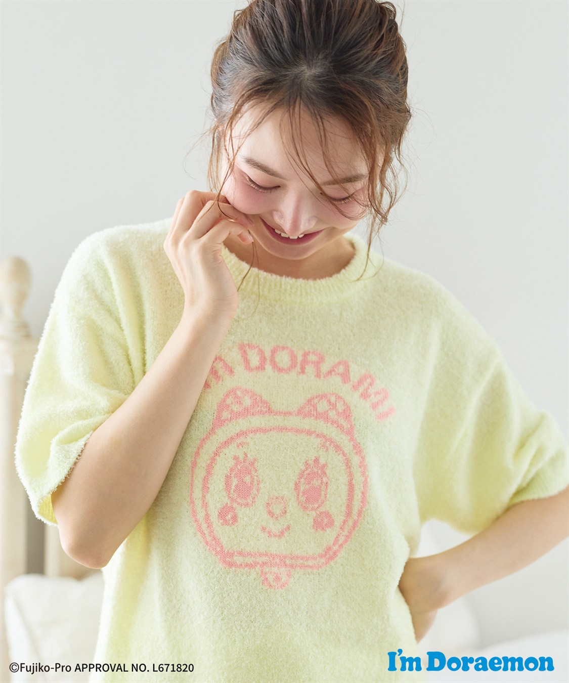 Life Style by cross marche 【Im Doraemon/アイム ドラえもん】もちふわsleepソフトエアニット半袖トップスルームウェア《ドラえもん/ドラミちゃん》◆上下別売り◆_sub_18