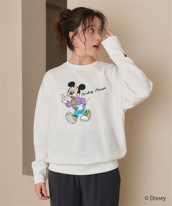 chara station 【Disney/ディズニー】Mickey Mouse/ミッキーマウス裏毛スウェットプルオーバー_subthumb_1