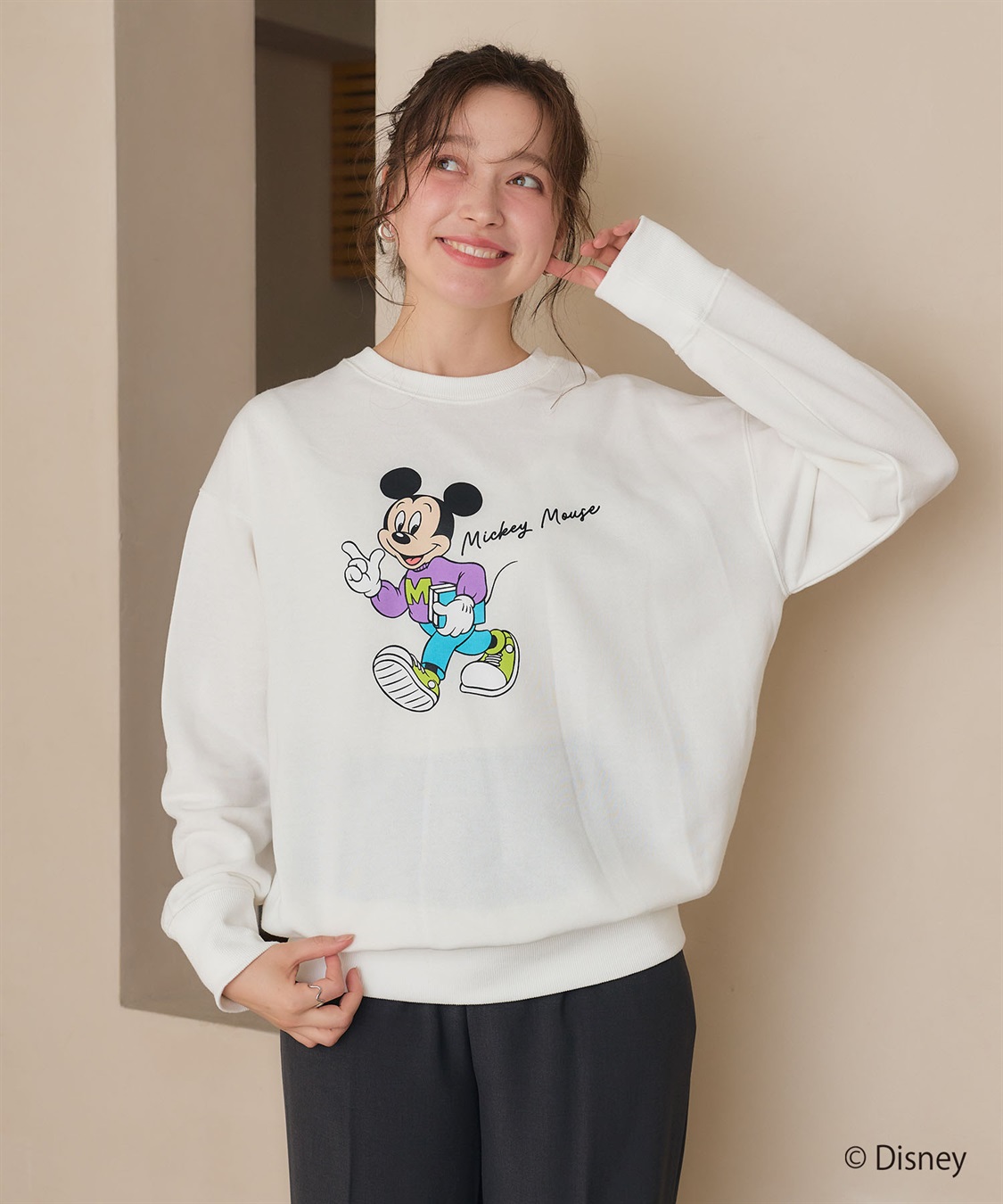 chara station 【Disney/ディズニー】Mickey Mouse/ミッキーマウス裏毛スウェットプルオーバー_sub_14
