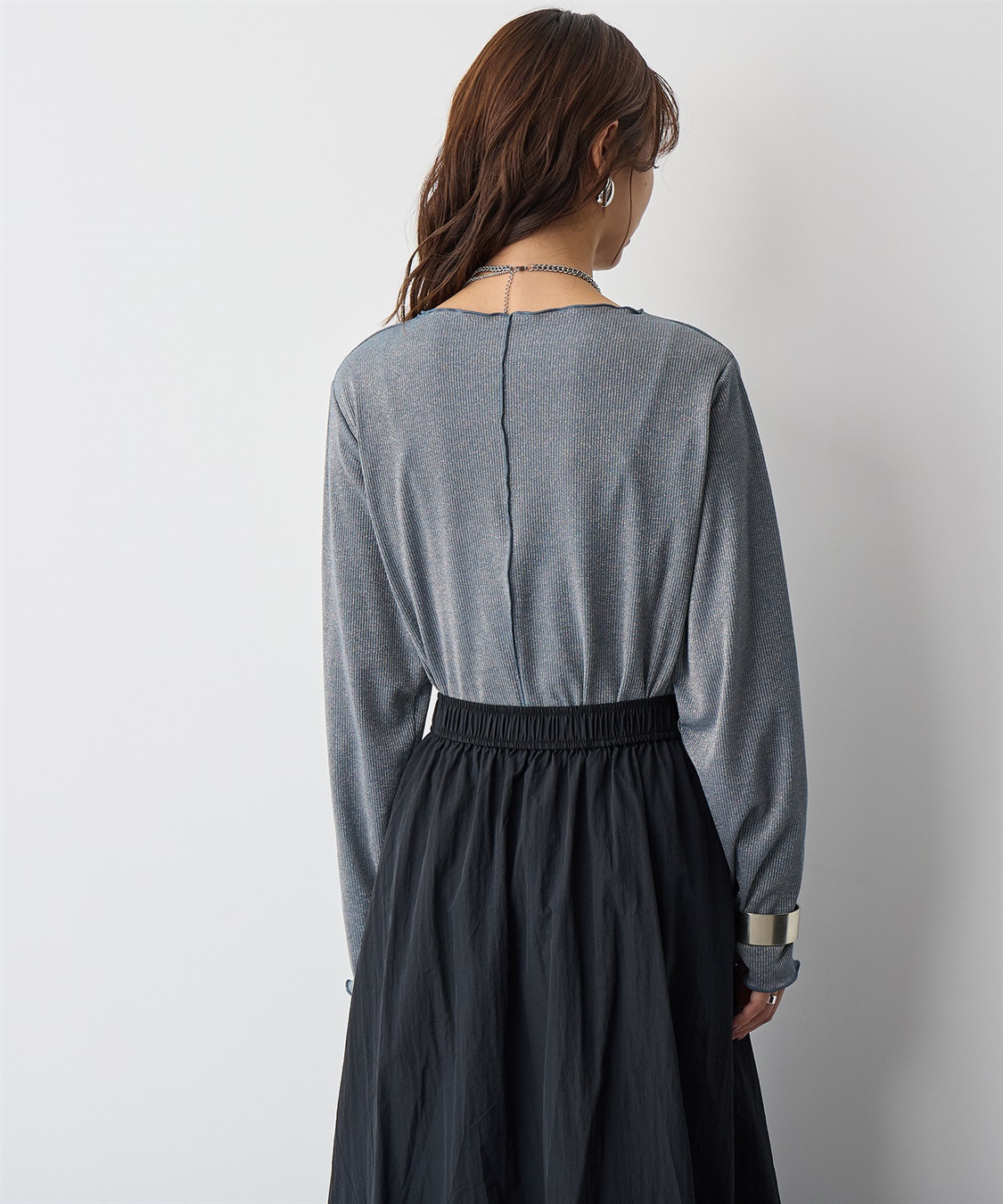 anyfee 【anyfee/プラスサイズ】ラメテレコトップス_sub_4