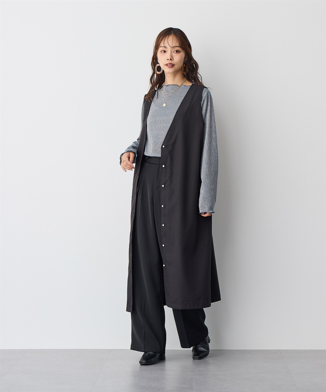 anyfee 【anyfee/プラスサイズ】ラメテレコトップス_sub_5