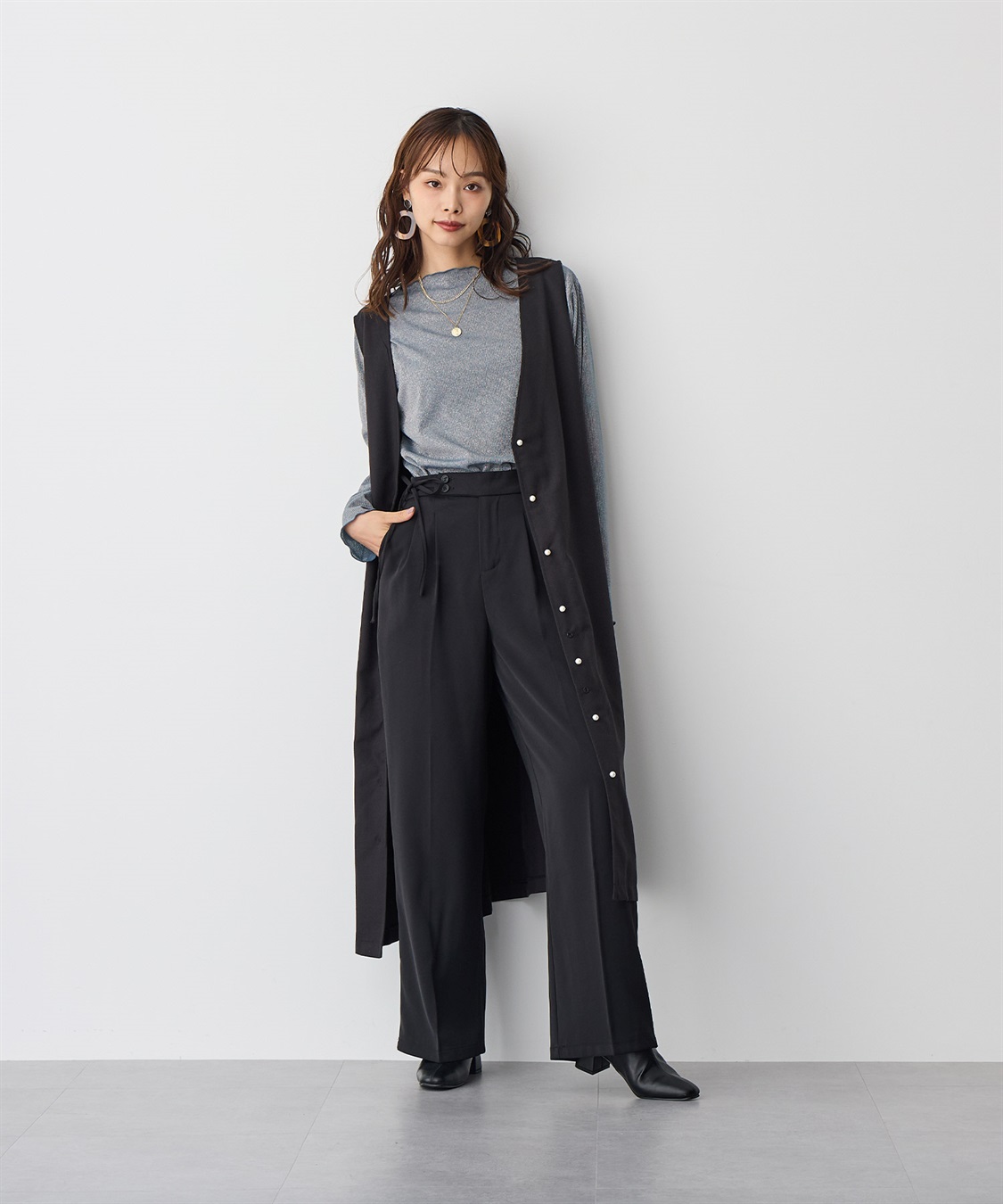 anyfee 【anyfee/プラスサイズ】ラメテレコトップス_sub_6