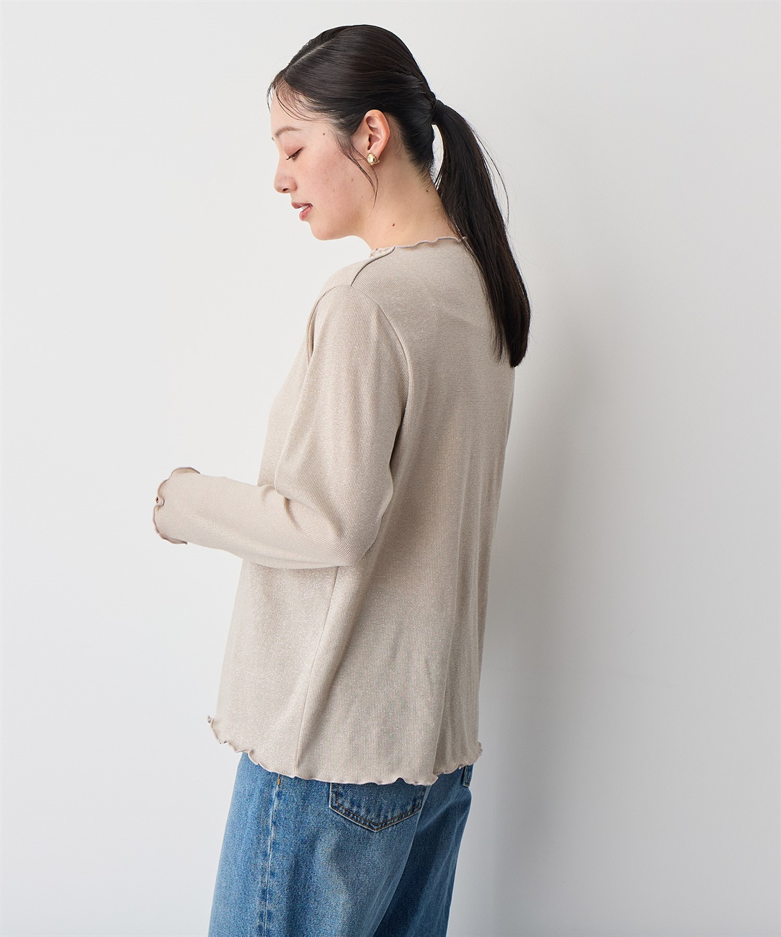 anyfee 【anyfee/プラスサイズ】ラメテレコトップス_sub_13