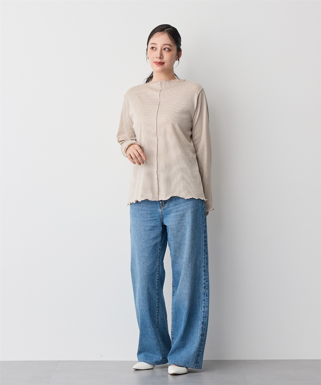 anyfee 【anyfee/プラスサイズ】ラメテレコトップス_sub_15