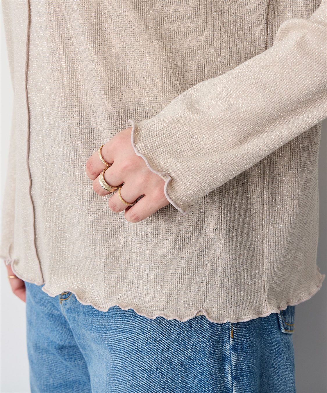 anyfee 【anyfee/プラスサイズ】ラメテレコトップス_sub_17