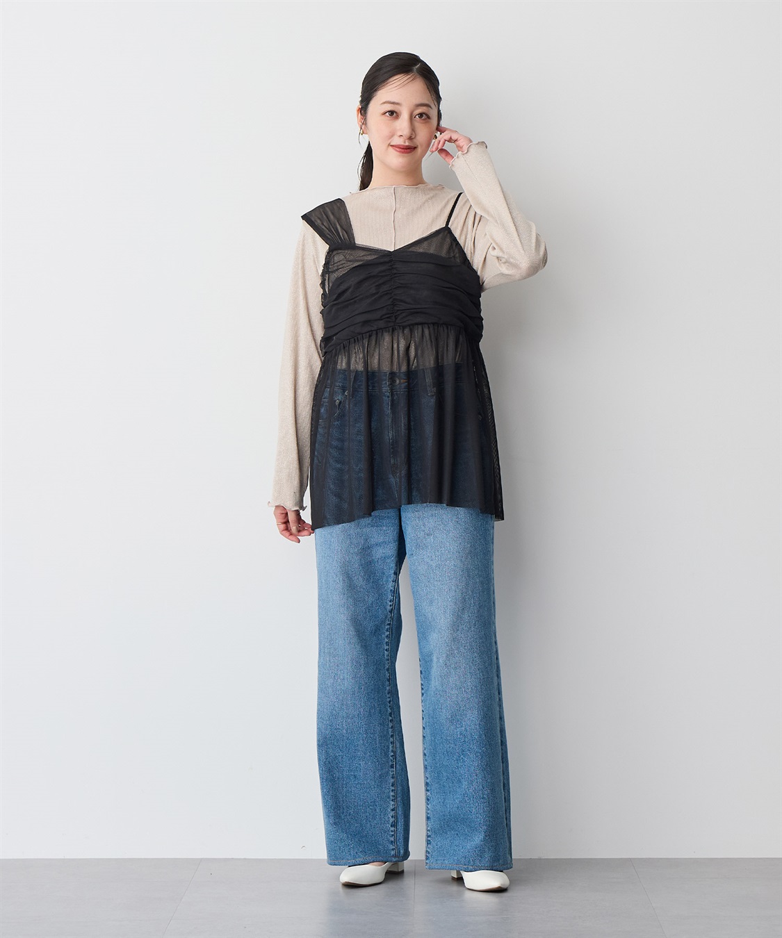 anyfee 【anyfee/プラスサイズ】ラメテレコトップス_sub_18