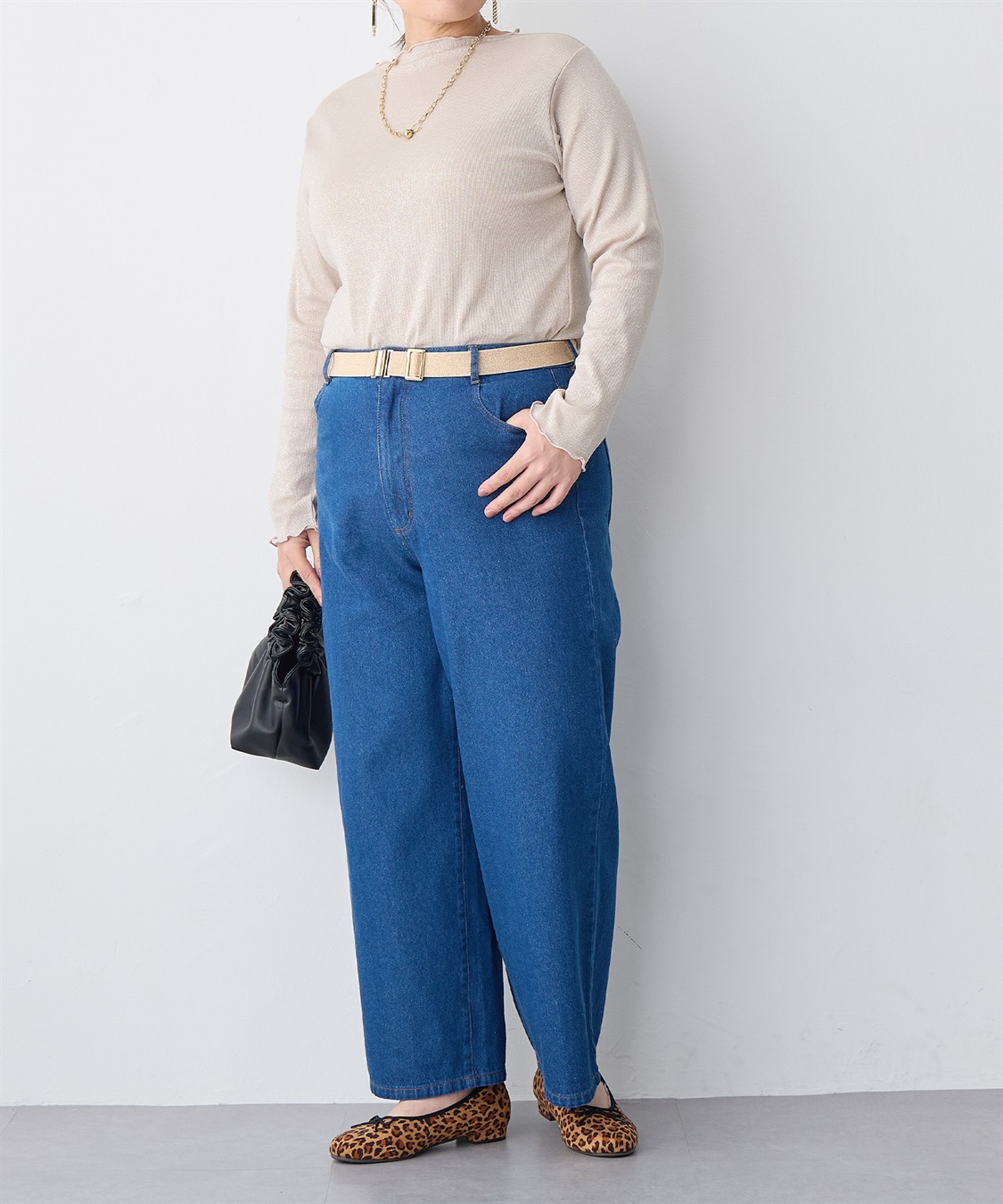 anyfee 【anyfee/プラスサイズ】ラメテレコトップス_sub_19