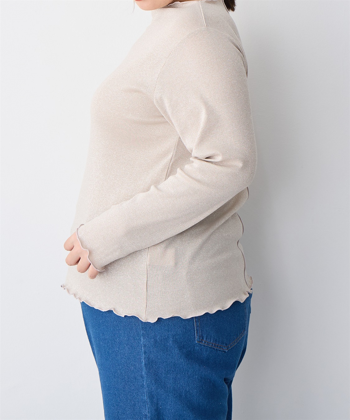 anyfee 【anyfee/プラスサイズ】ラメテレコトップス_sub_21