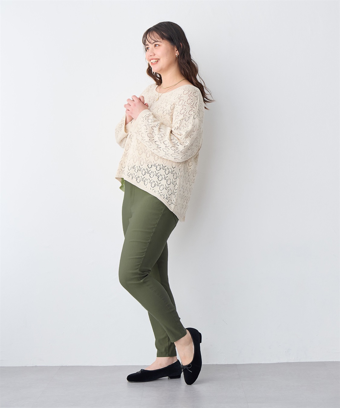 anyfee 【anyfee/プラスサイズ】バレエシューズ（4E・甲高・幅広）《la farfa SHOES/ラファーファシューズ》_sub_19