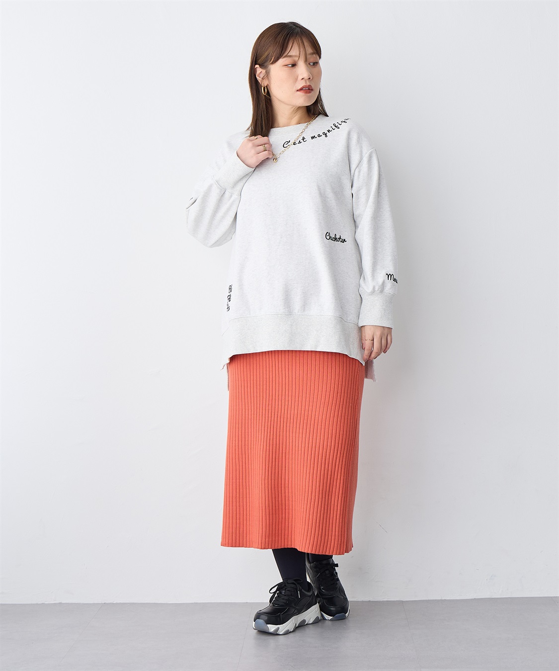 anyfee 【anyfee/プラスサイズ】厚底スニーカー（4E・甲高・幅広）《la farfa SHOES/ラファーファシューズ》_sub_14