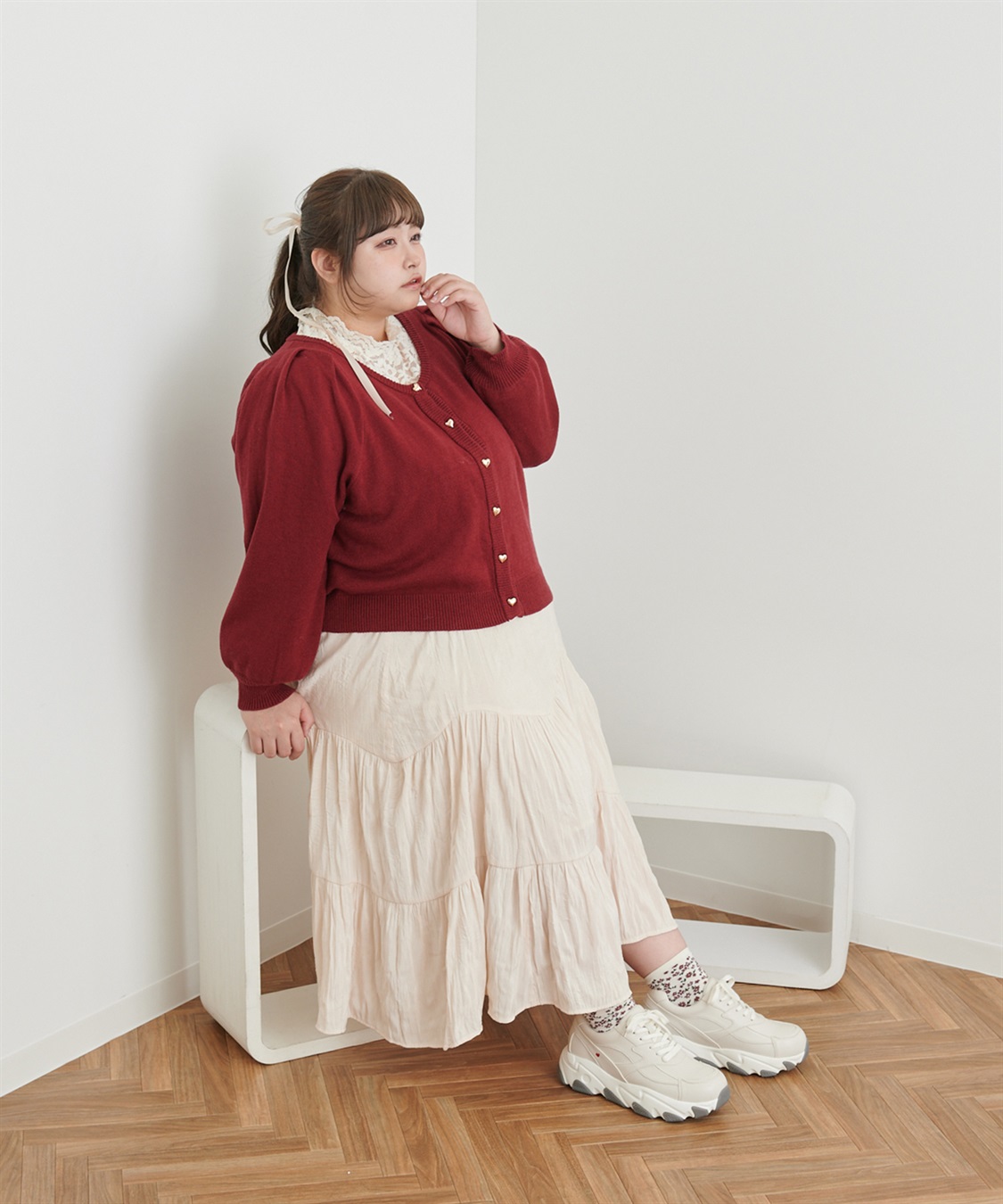 anyfee 【anyfee/プラスサイズ】厚底スニーカー（4E・甲高・幅広）《la farfa SHOES/ラファーファシューズ》_sub_15