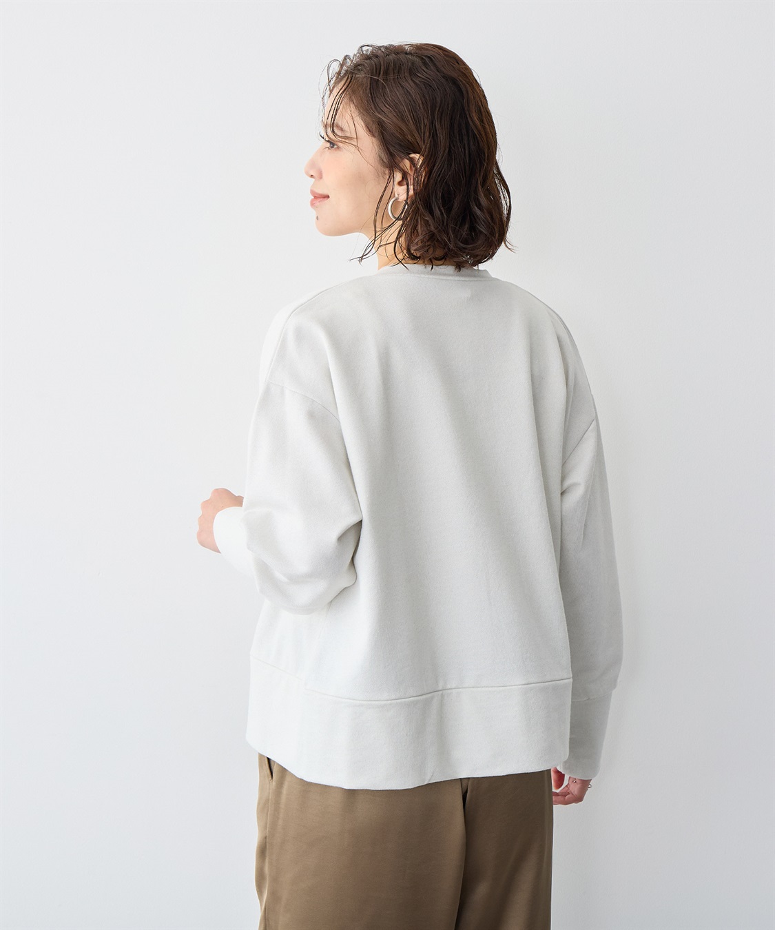 anyfee 【anyfee/プラスサイズ】ラメミックススナップボタンカーディガン_sub_2