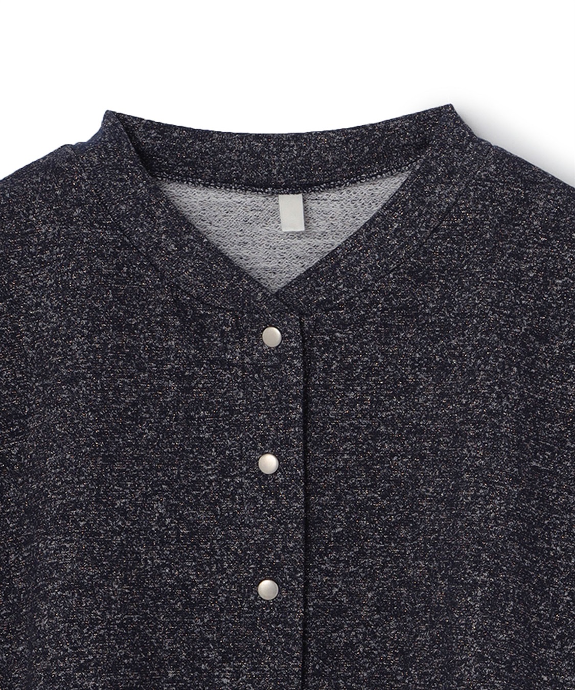 anyfee 【anyfee/プラスサイズ】ラメミックススナップボタンカーディガン_sub_25