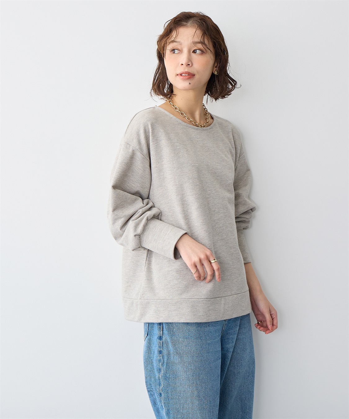 anyfee 【anyfee/プラスサイズ】ラメミックスプルオーバー_sub_4