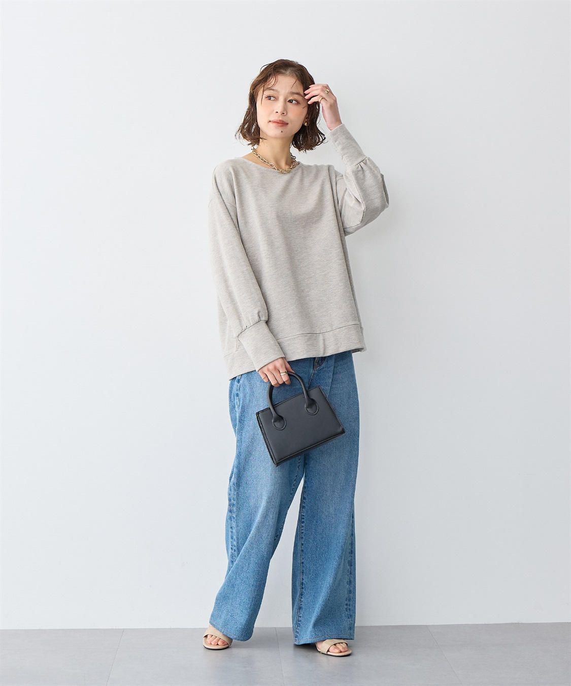 anyfee 【anyfee/プラスサイズ】ラメミックスプルオーバー_sub_10