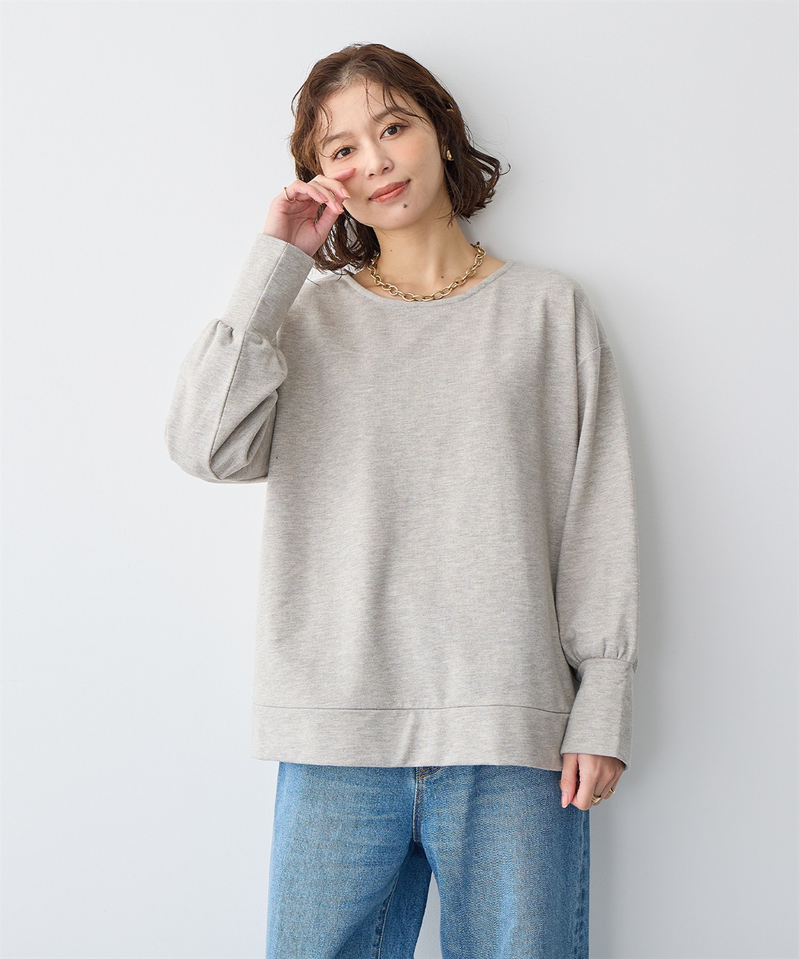 anyfee 【anyfee/プラスサイズ】ラメミックスプルオーバー_sub_14