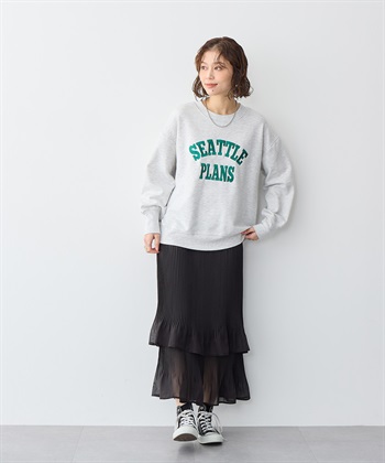 Life Style by cross marche 【anyfee/プラスサイズ】ビッグシルエット裏毛ロゴ刺繍プルオーバー_subthumb_14