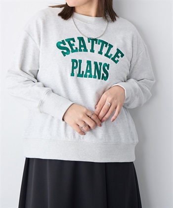 Life Style by cross marche 【anyfee/プラスサイズ】ビッグシルエット裏毛ロゴ刺繍プルオーバー_subthumb_21