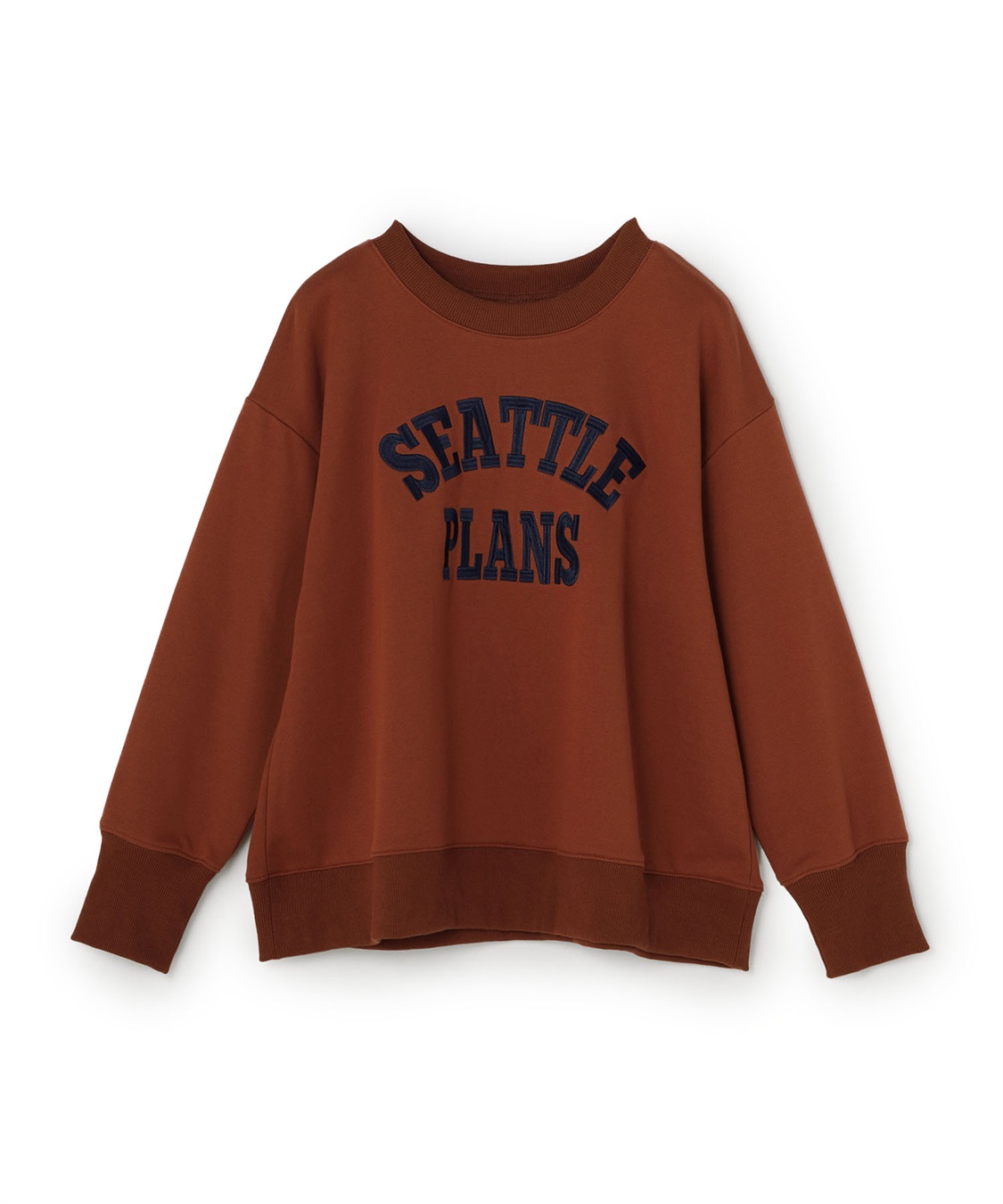 Life Style by cross marche 【anyfee/プラスサイズ】ビッグシルエット裏毛ロゴ刺繍プルオーバー_sub_23