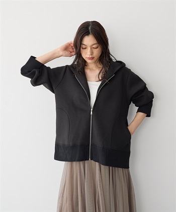 Life Style by cross marche 【anyfee/プラスサイズ】ビッグシルエットダンボールZIPパーカー_subthumb_4