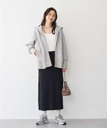 Life Style by cross marche 【anyfee/プラスサイズ】ビッグシルエットダンボールZIPパーカー_subthumb_7