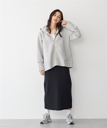 Life Style by cross marche 【anyfee/プラスサイズ】ビッグシルエットダンボールZIPパーカー_subthumb_9