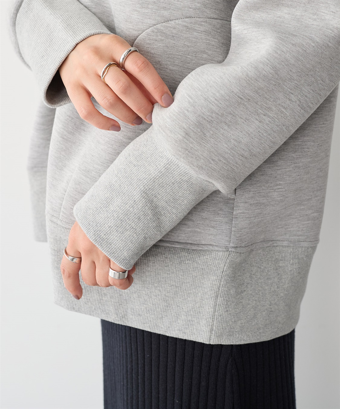 anyfee 【anyfee/プラスサイズ】ビッグシルエットダンボールZIPパーカー_sub_15