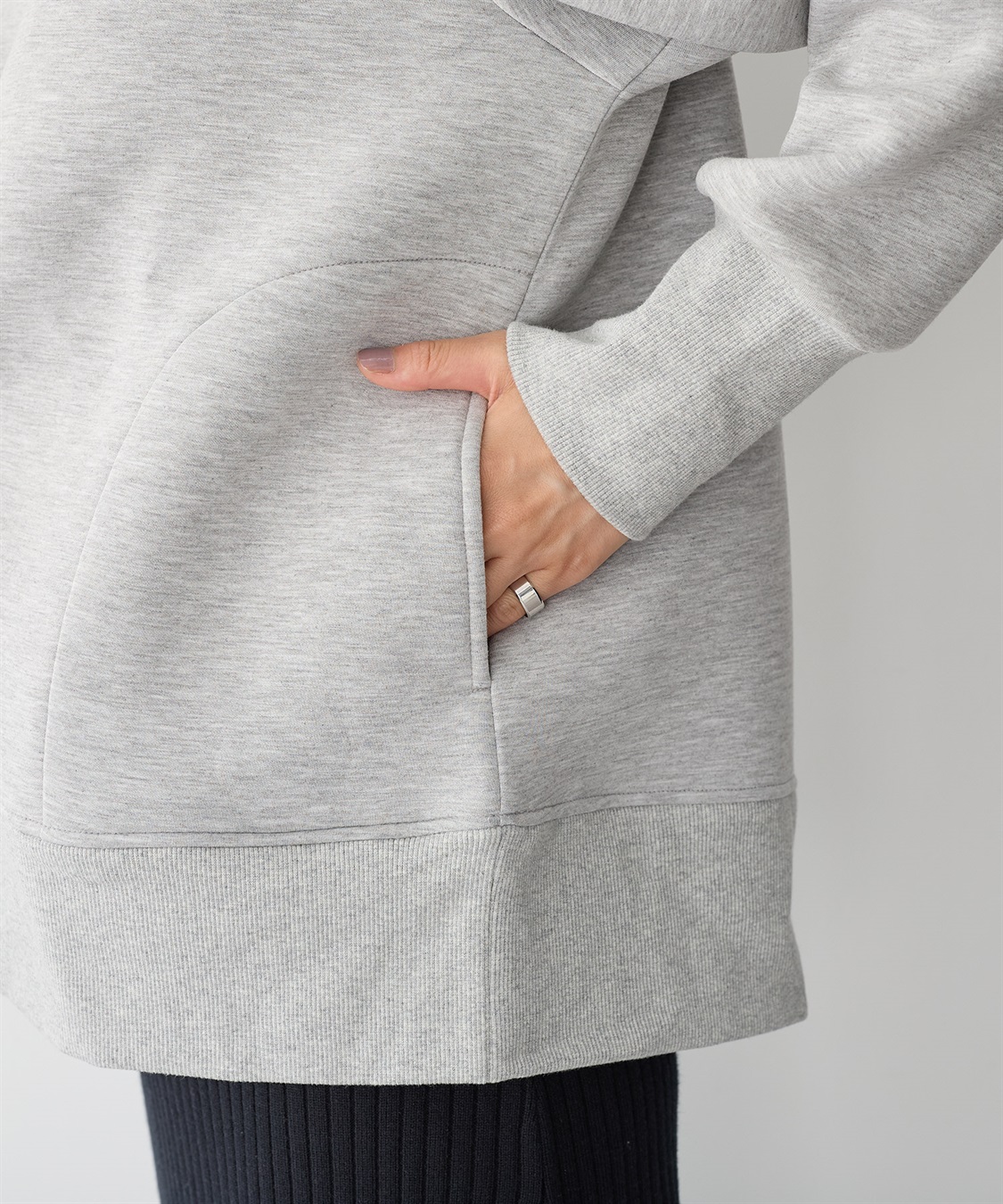 anyfee 【anyfee/プラスサイズ】ビッグシルエットダンボールZIPパーカー_sub_16