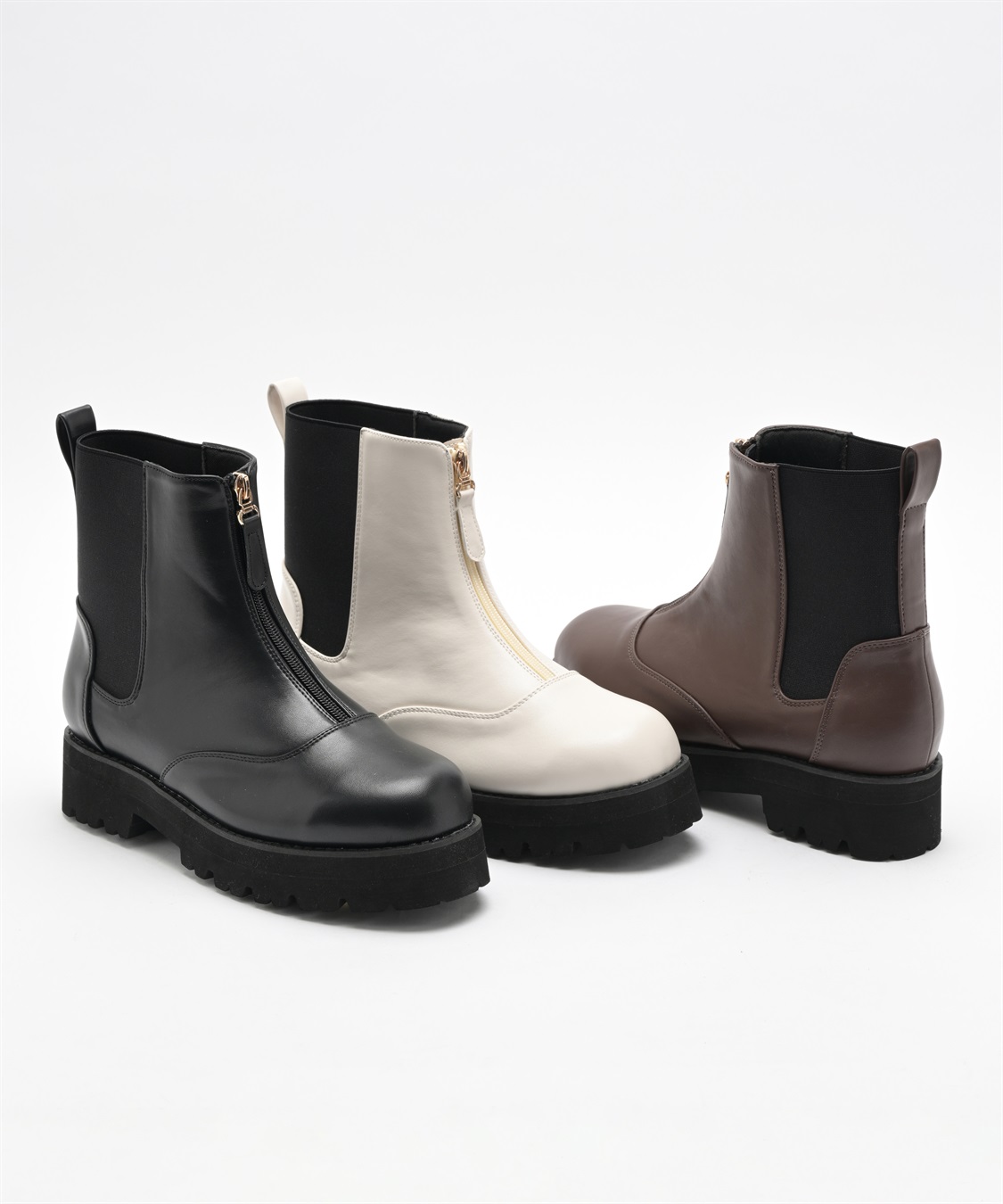 Life Style by cross marche 【anyfee/プラスサイズ】厚底センタージップブーツ（4E・甲高・幅広）《la farfa SHOES/ラファーファシューズ》_sub_19