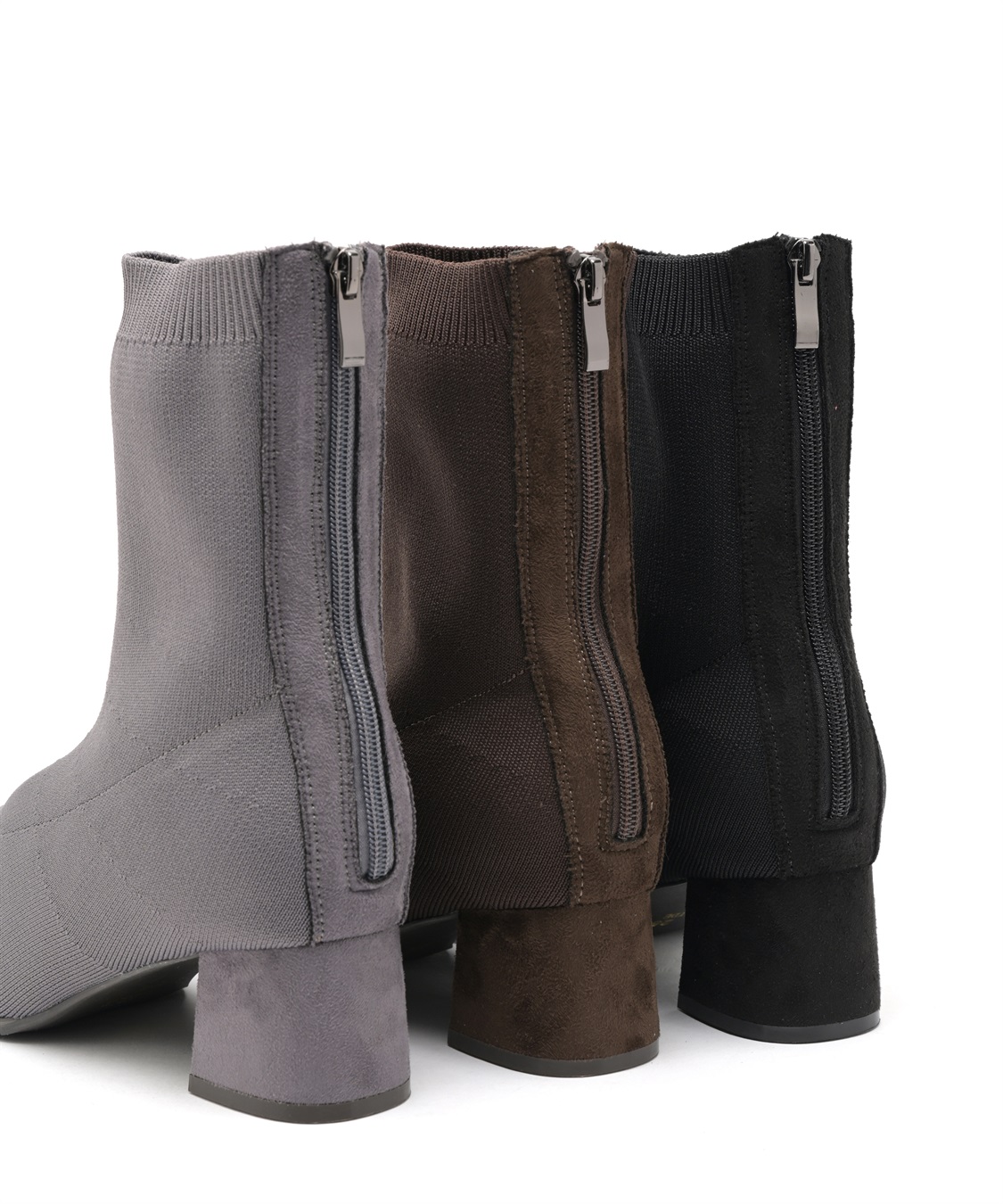 anyfee 【anyfee/プラスサイズ】5cmヒールソックスブーツ（4E・甲高・幅広）《la farfa SHOES/ラファーファシューズ》_sub_18