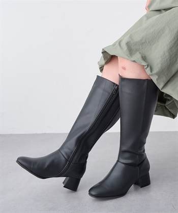 Life Style by cross marche 【anyfee/プラスサイズ】Lafafa５.５cmヒールロングブーツ（4E・甲高・幅広）_subthumb_3