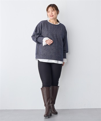 Life Style by cross marche 【anyfee/プラスサイズ】Lafafa５.５cmヒールロングブーツ（4E・甲高・幅広）_subthumb_4
