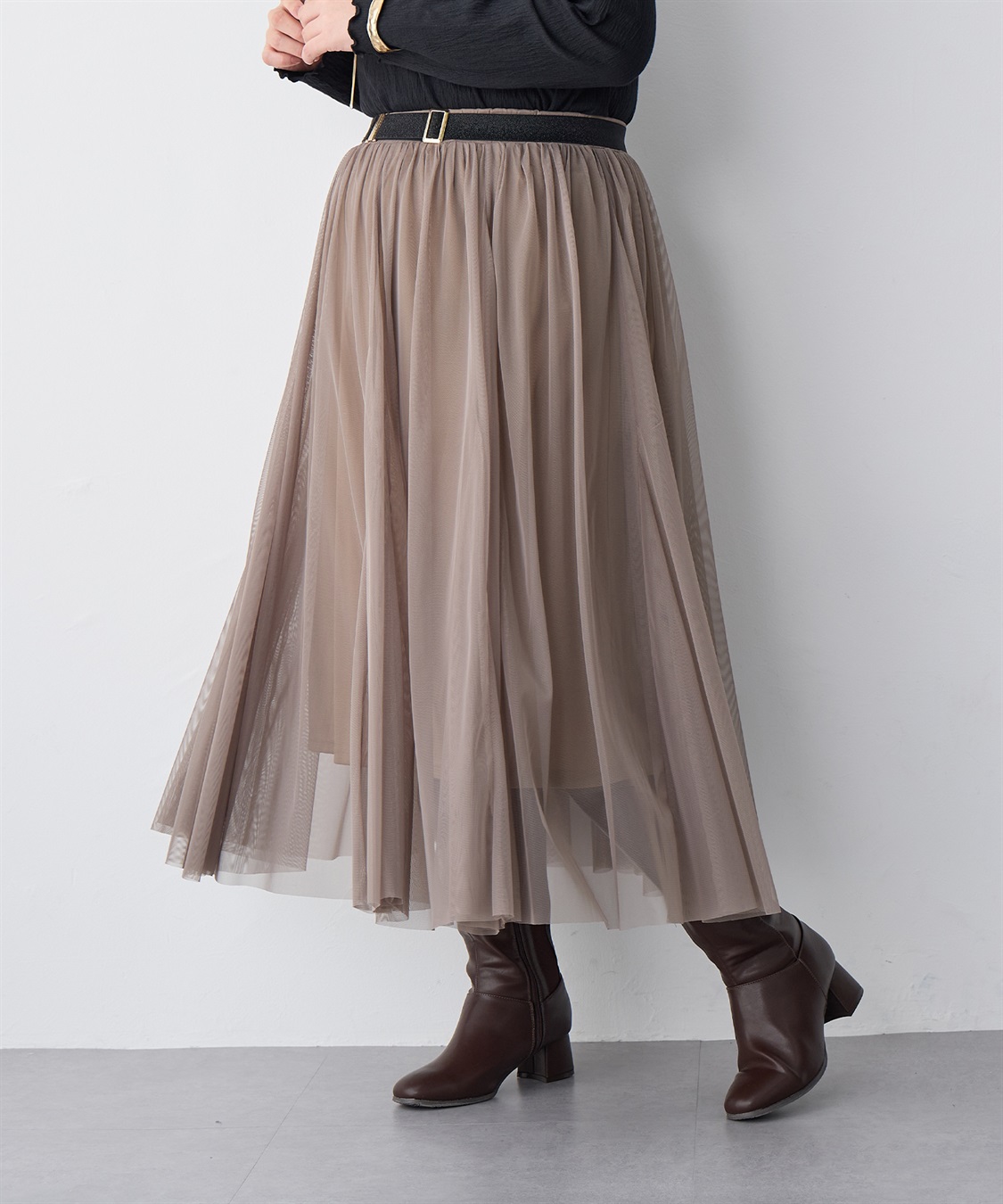 anyfee 【anyfee/プラスサイズ】5.5cmヒールロングブーツ（4E・甲高・幅広）《la farfa SHOES/ラファーファシューズ》_sub_5