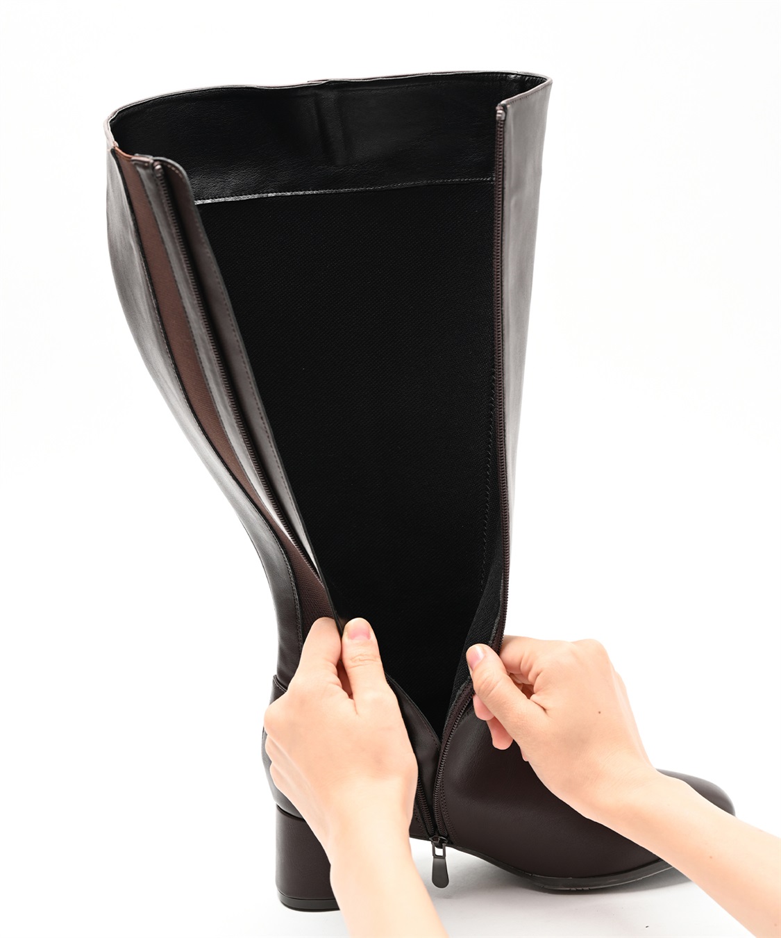 anyfee 【anyfee/プラスサイズ】5.5cmヒールロングブーツ（4E・甲高・幅広）《la farfa SHOES/ラファーファシューズ》_sub_18