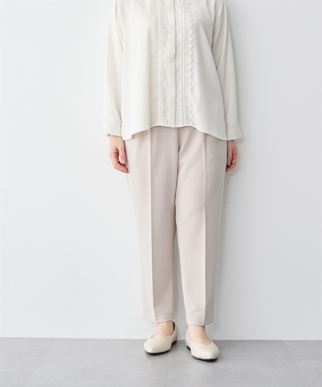 anyfee 【anyfee/プラスサイズ】ポインテッドトゥバレエシューズ（5E・甲高・幅広）《la farfa SHOES/ラファーファシューズ》_sub_5