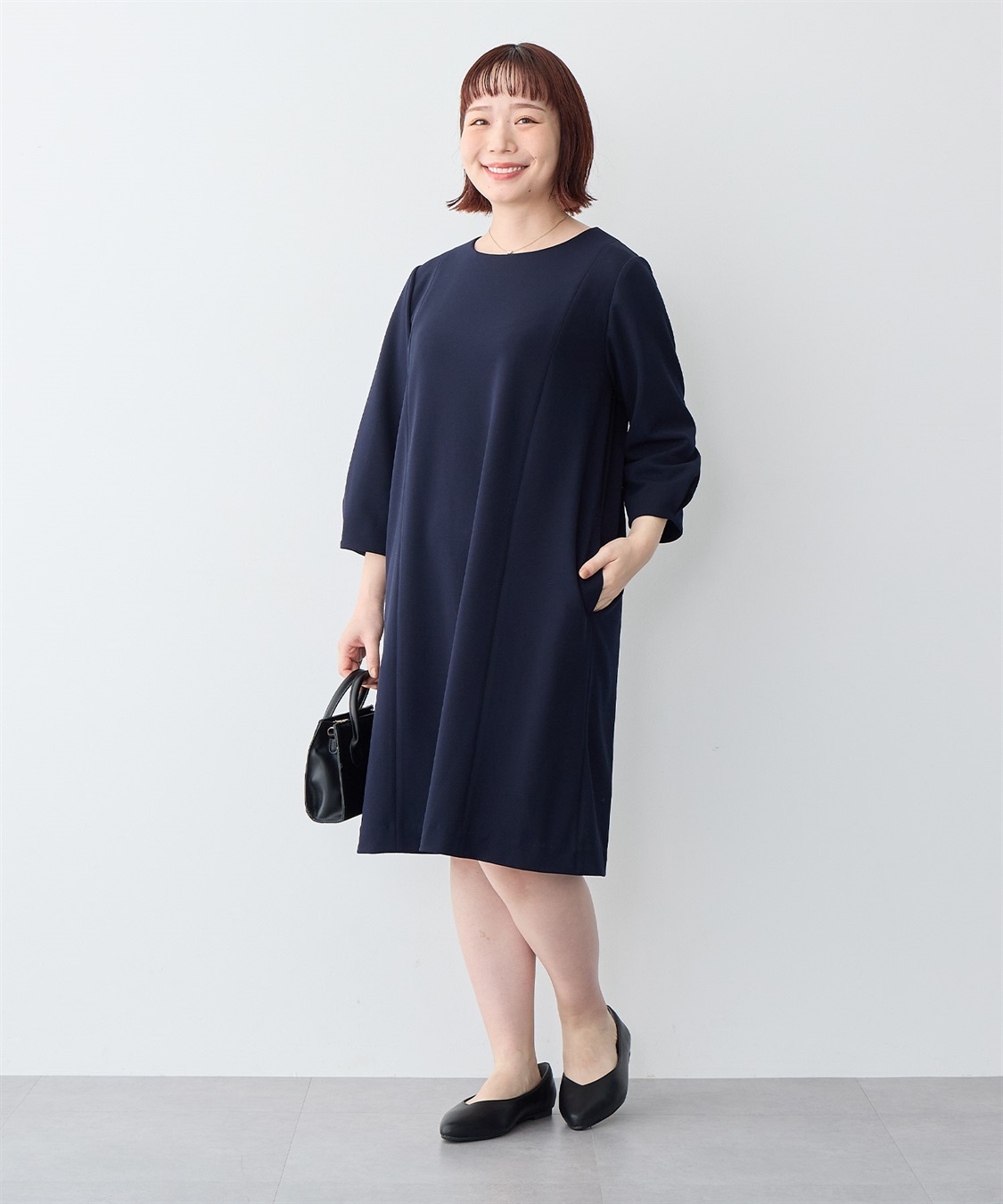 anyfee 【anyfee/プラスサイズ】ポインテッドトゥバレエシューズ（5E・甲高・幅広）《la farfa SHOES/ラファーファシューズ》_sub_8