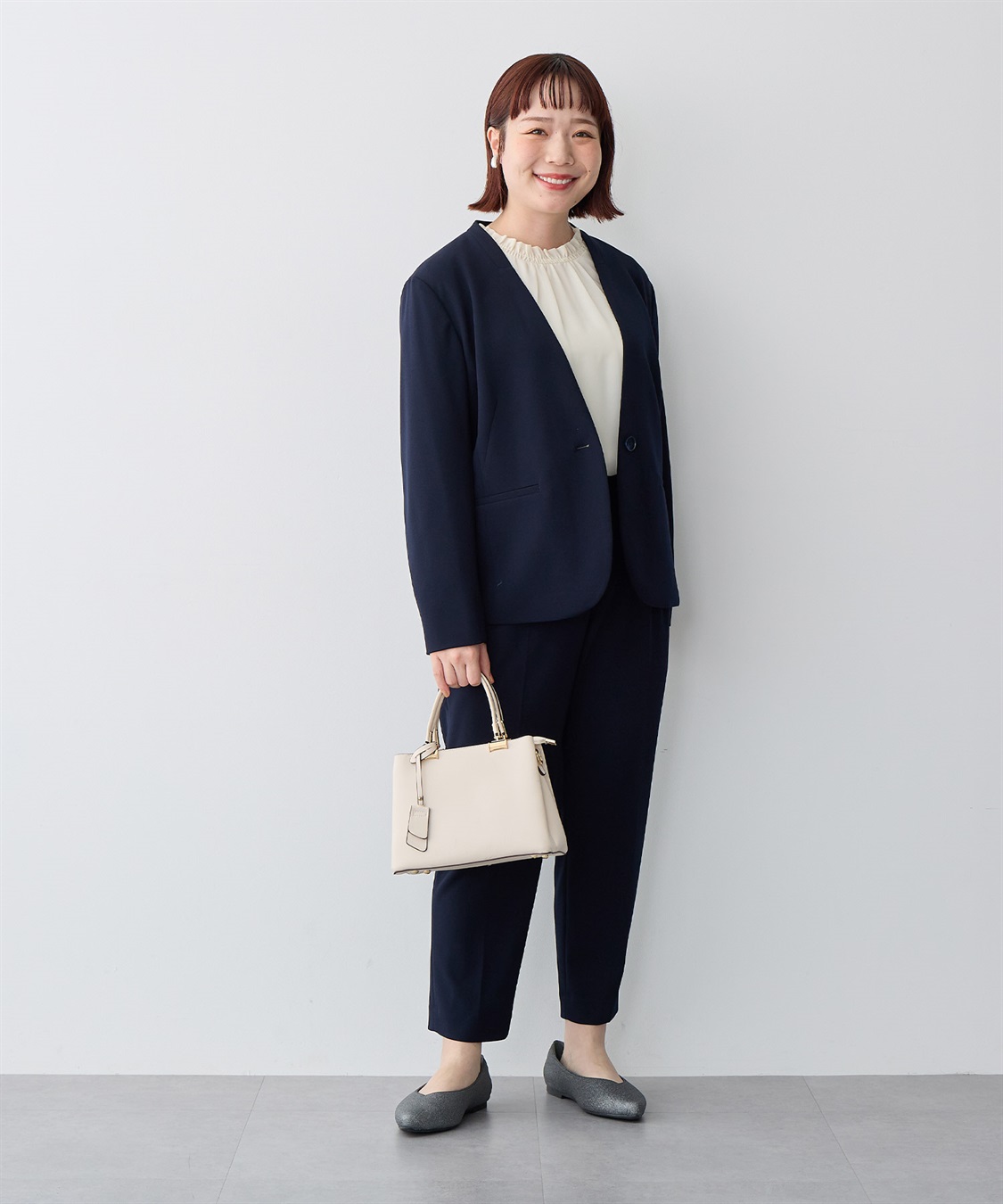 anyfee 【anyfee/プラスサイズ】ポインテッドトゥバレエシューズ（5E・甲高・幅広）《la farfa SHOES/ラファーファシューズ》_sub_13