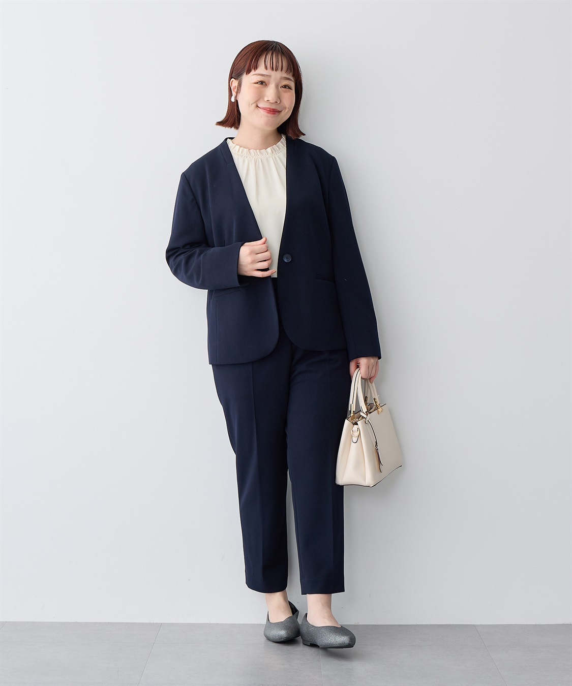 anyfee 【anyfee/プラスサイズ】ポインテッドトゥバレエシューズ（5E・甲高・幅広）《la farfa SHOES/ラファーファシューズ》_sub_14