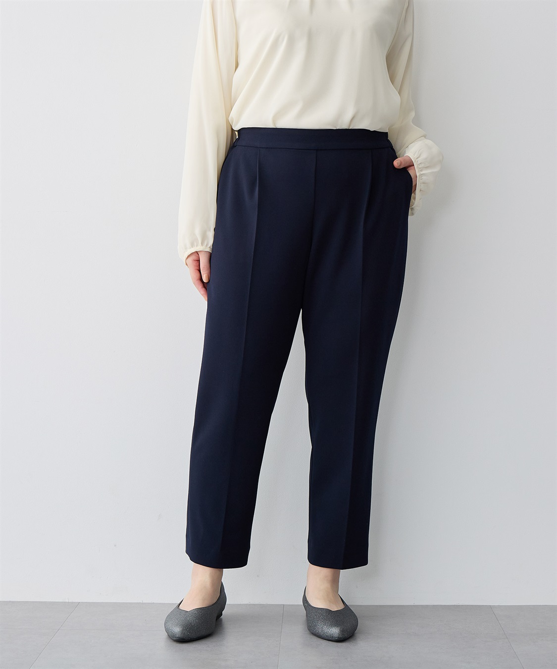 anyfee 【anyfee/プラスサイズ】ポインテッドトゥバレエシューズ（5E・甲高・幅広）《la farfa SHOES/ラファーファシューズ》_sub_16