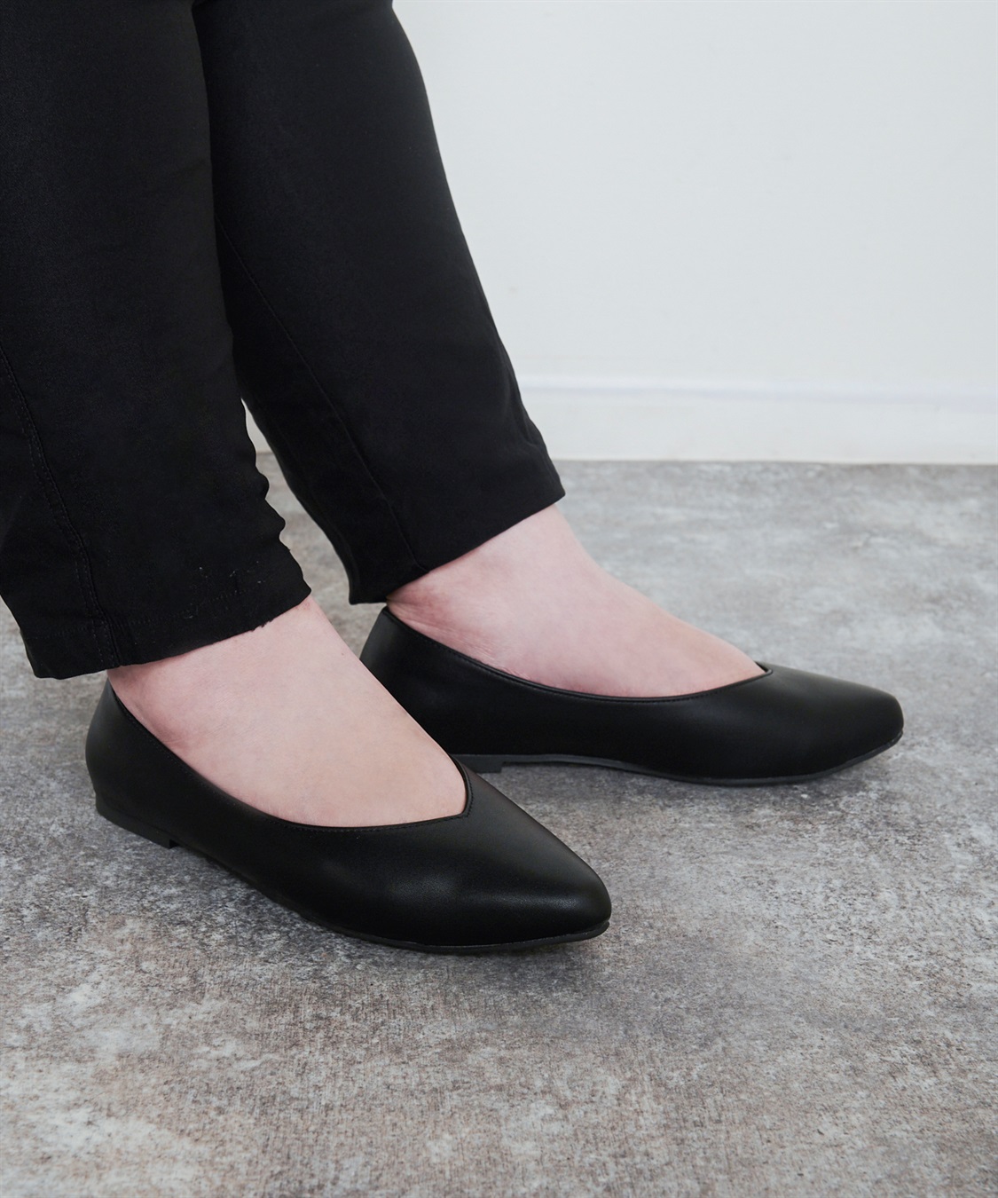 anyfee 【anyfee/プラスサイズ】ポインテッドトゥバレエシューズ（5E・甲高・幅広）《la farfa SHOES/ラファーファシューズ》_sub_19