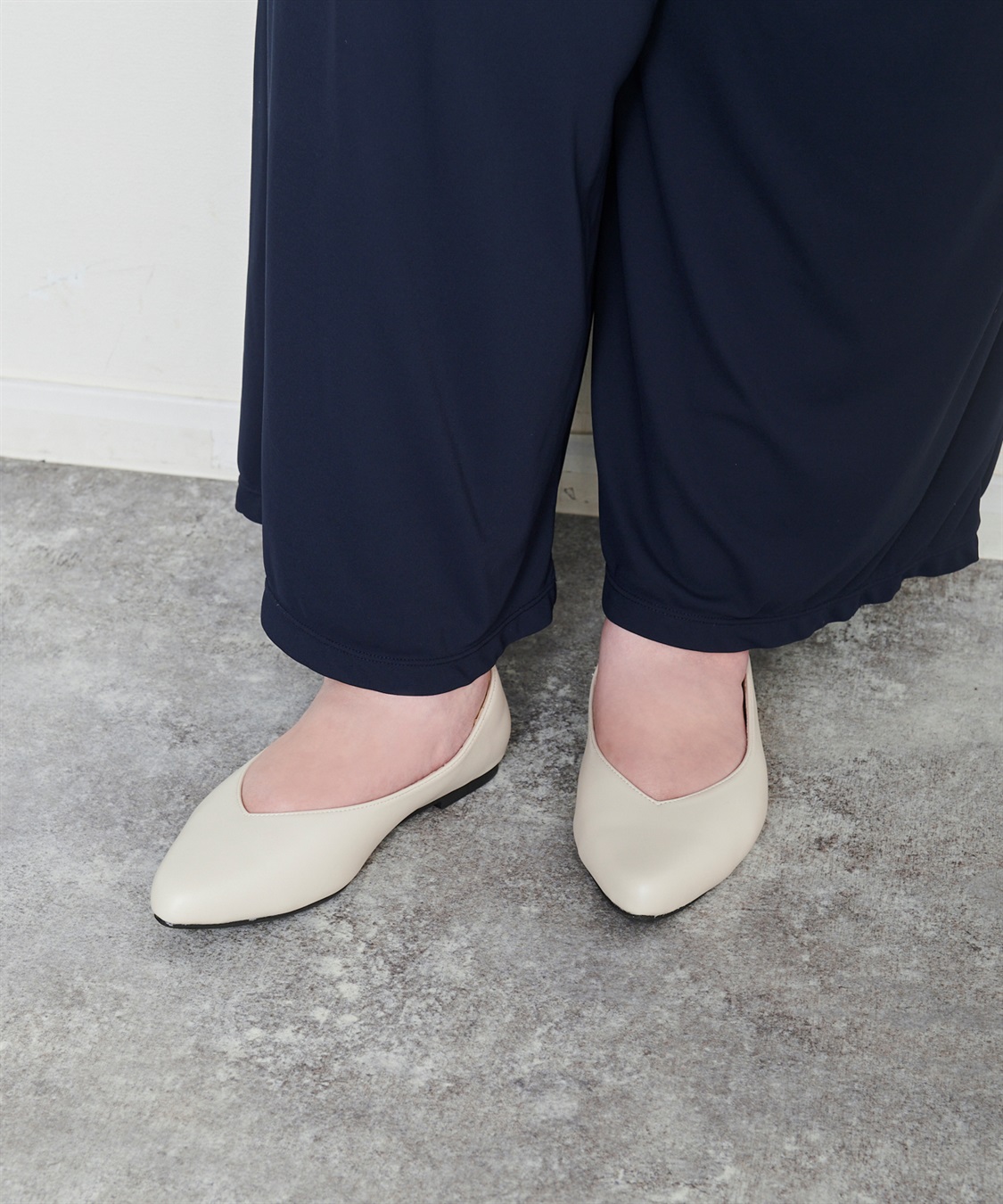 anyfee 【anyfee/プラスサイズ】ポインテッドトゥバレエシューズ（5E・甲高・幅広）《la farfa SHOES/ラファーファシューズ》_sub_21