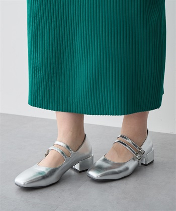Life Style by cross marche 【anyfee/プラスサイズ】la farfa SHOES 4cmヒールスクエアトゥ2Wayメリージェーン【4E 幅広】_subthumb_10