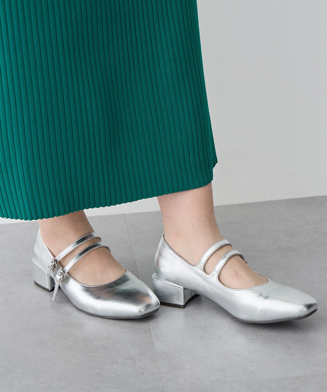 Life Style by cross marche 【anyfee/プラスサイズ】4cmヒールスクエアトゥ2Wayメリージェーン（4E・甲高・幅広）《la farfa SHOES/ラファーファシューズ》_sub_11