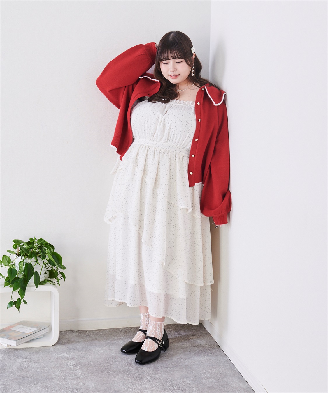 Life Style by cross marche 【anyfee/プラスサイズ】4cmヒールスクエアトゥ2Wayメリージェーン（4E・甲高・幅広）《la farfa SHOES/ラファーファシューズ》_sub_15