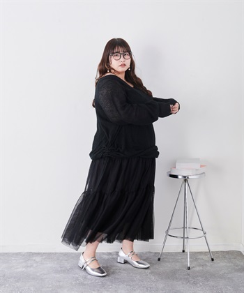 Life Style by cross marche 【anyfee/プラスサイズ】la farfa SHOES 4cmヒールスクエアトゥ2Wayメリージェーン【4E 幅広】_subthumb_17