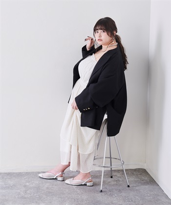 Life Style by cross marche 【anyfee/プラスサイズ】la farfa SHOES チュールミュール/サンダル【4E 幅広】_subthumb_6
