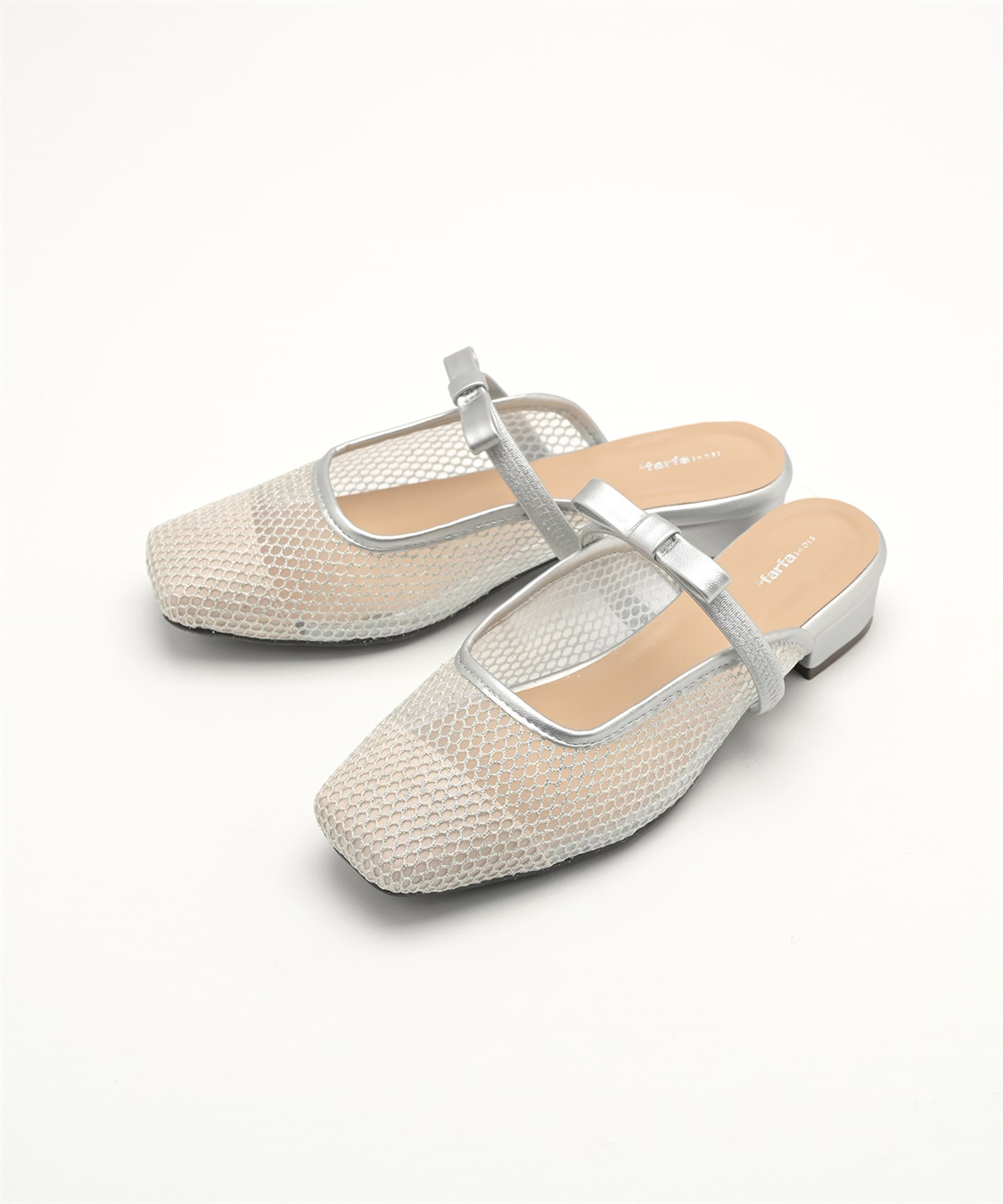 anyfee 【anyfee/プラスサイズ】チュールミュール/サンダル（4E・甲高・幅広）《la farfa SHOES/ラファーファシューズ》_sub_8