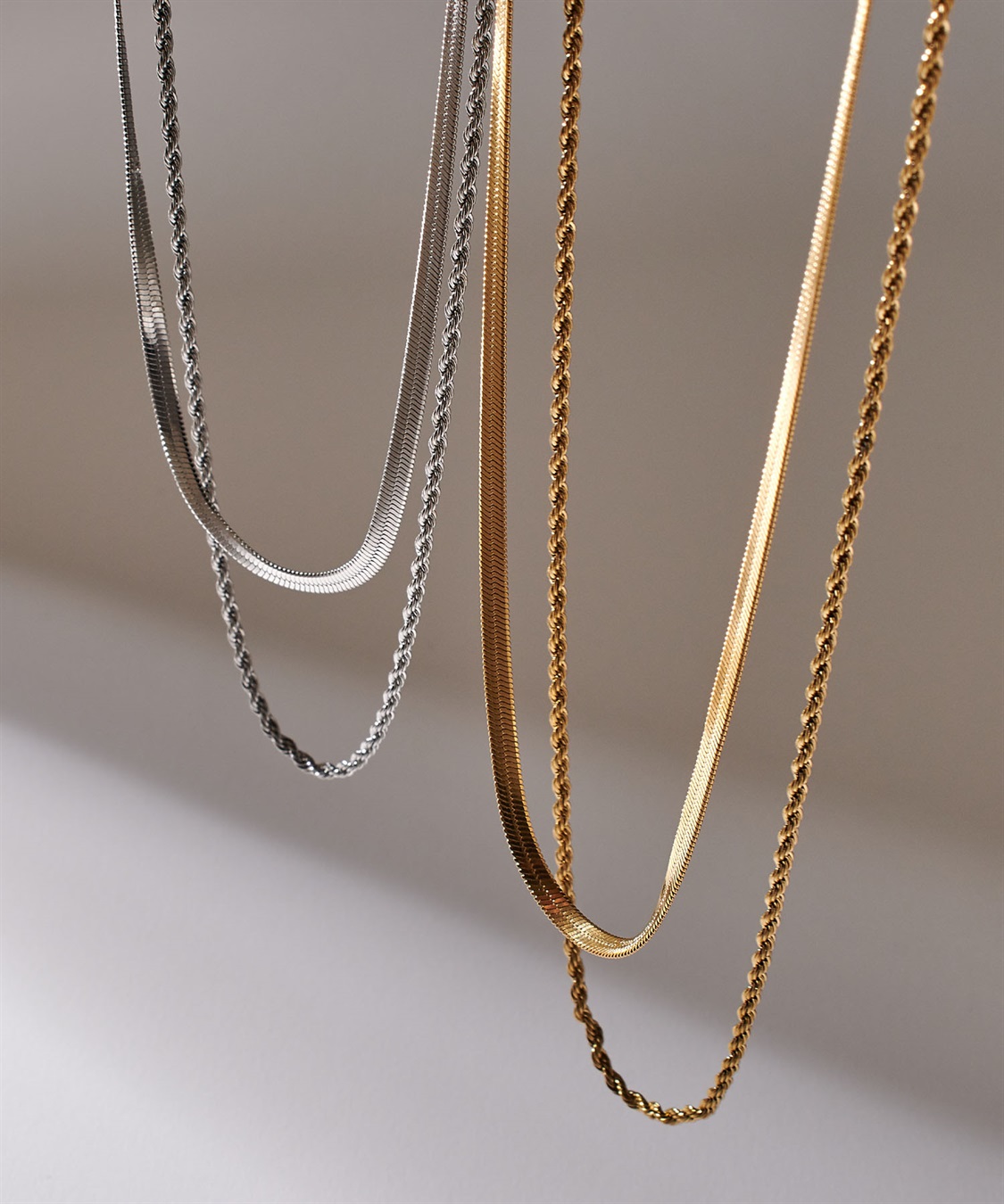 anyfee 【anyfee/プラスサイズ】ニッケルフリー2連ネックレス《金属アレルギー対応》_sub_1